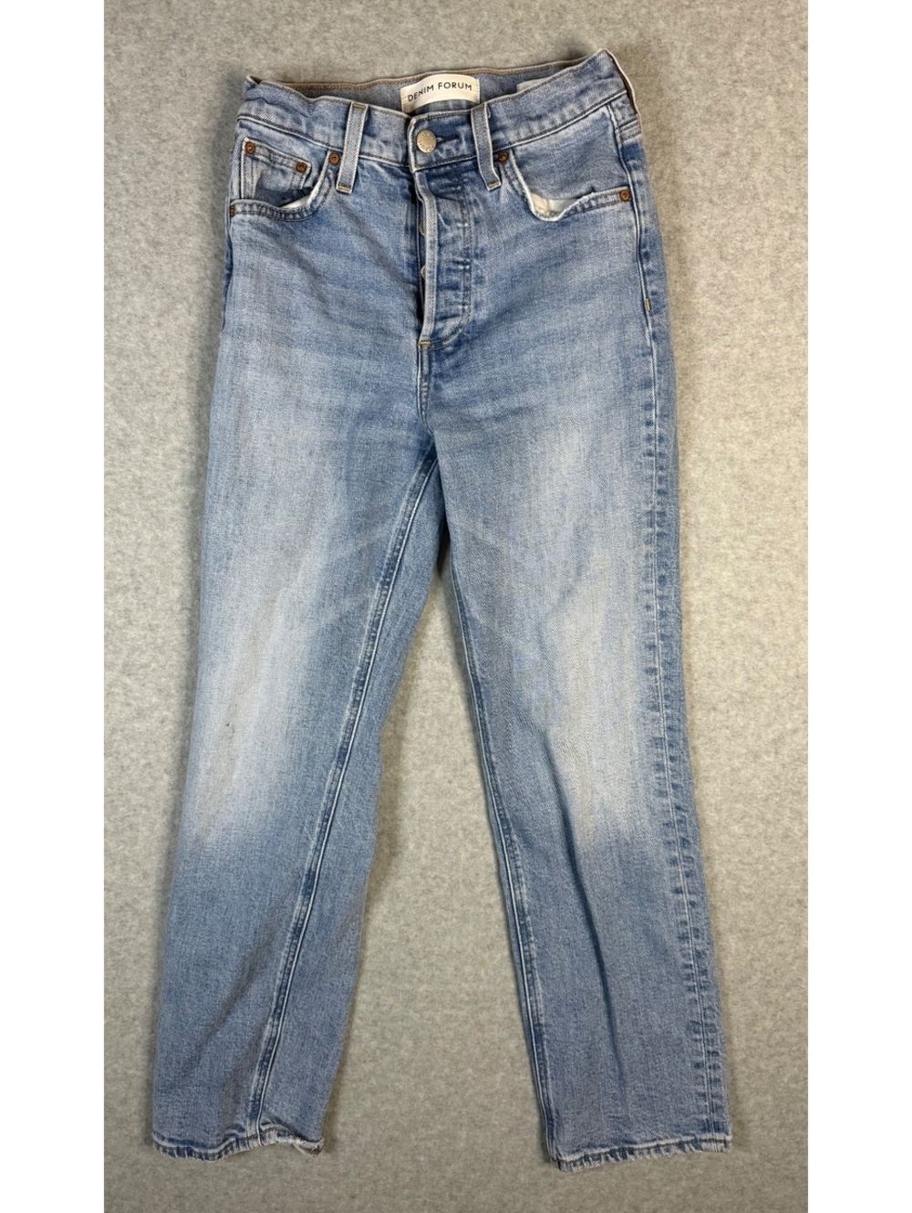 Denim Forum Arlo High Rise Straight Leg Size 25